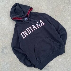J. America Black and Red Indiana Hoodie
